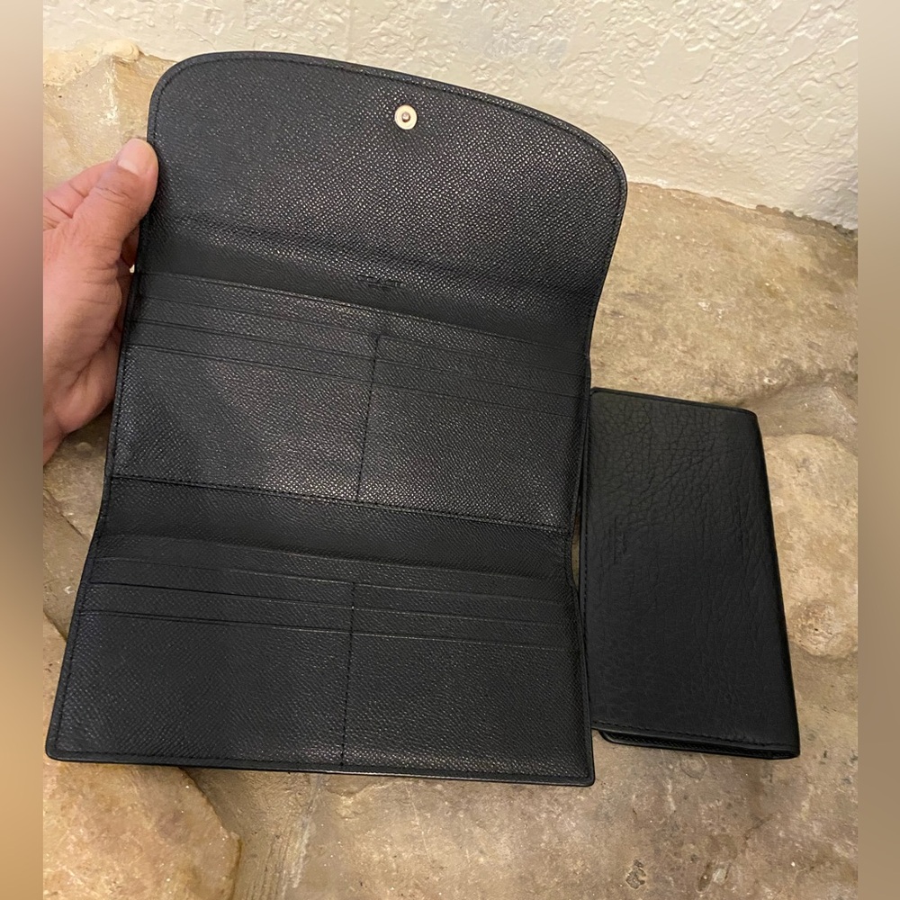 Coach wallet and checkbook cover black - Picture 8 of 15